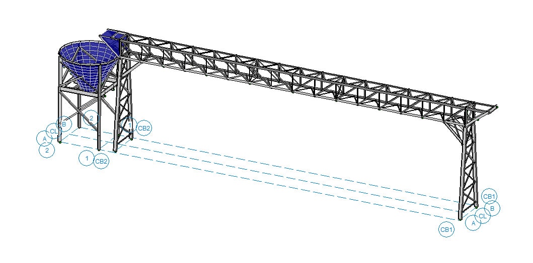 A design for a rail road cross over conveyor